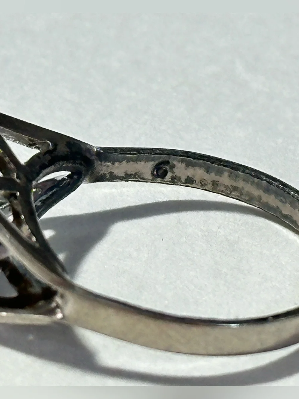 Vintage Modernist Sterling Silver Tiger's Eye Ring Size 6 Geometric Minimalist